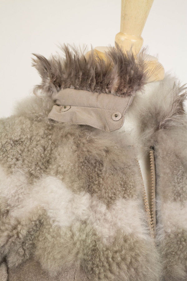 Mink Fur Sweater w/ Rooster Collar - Brown - GBNY